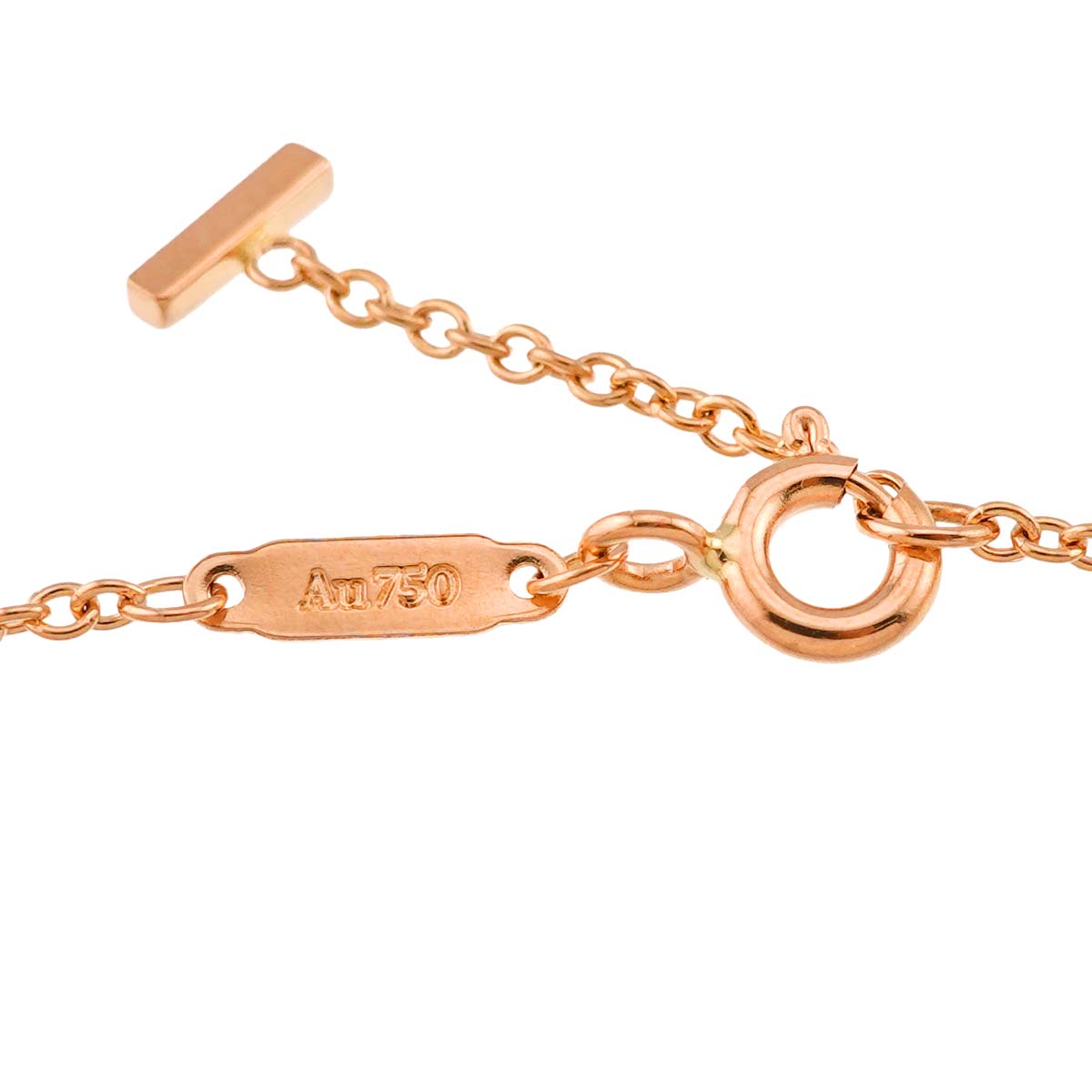 T Smile Small Diamond Bracelet 18K Pink Gold 750