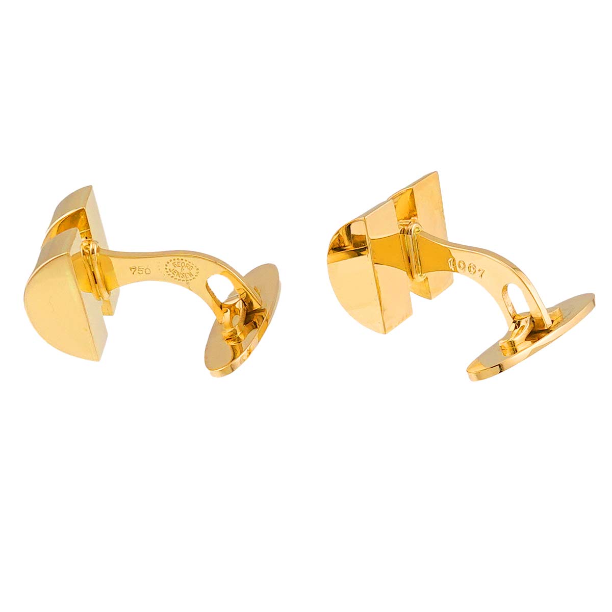 Cuff links 18K Yellow Gold 750