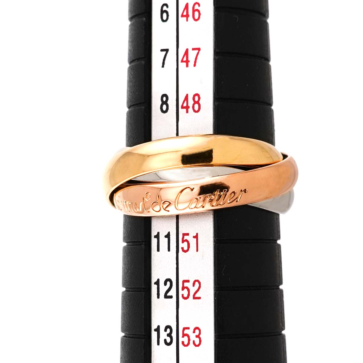 Trinity Ring 18K YG WG PG 750 Size49 4.75-5(US)