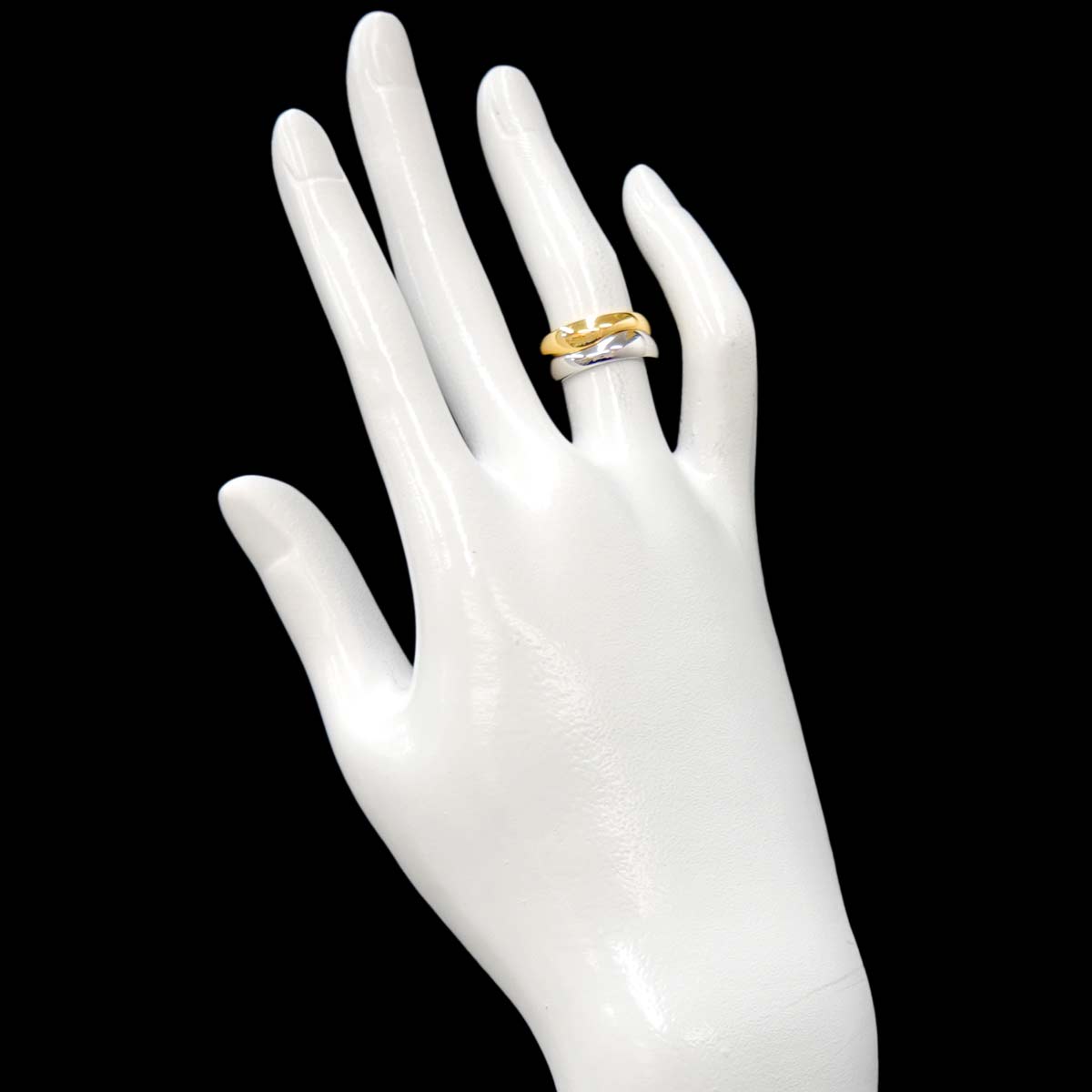 Love Me Ring 18K YG WG 750 size48 4-4.5(US)