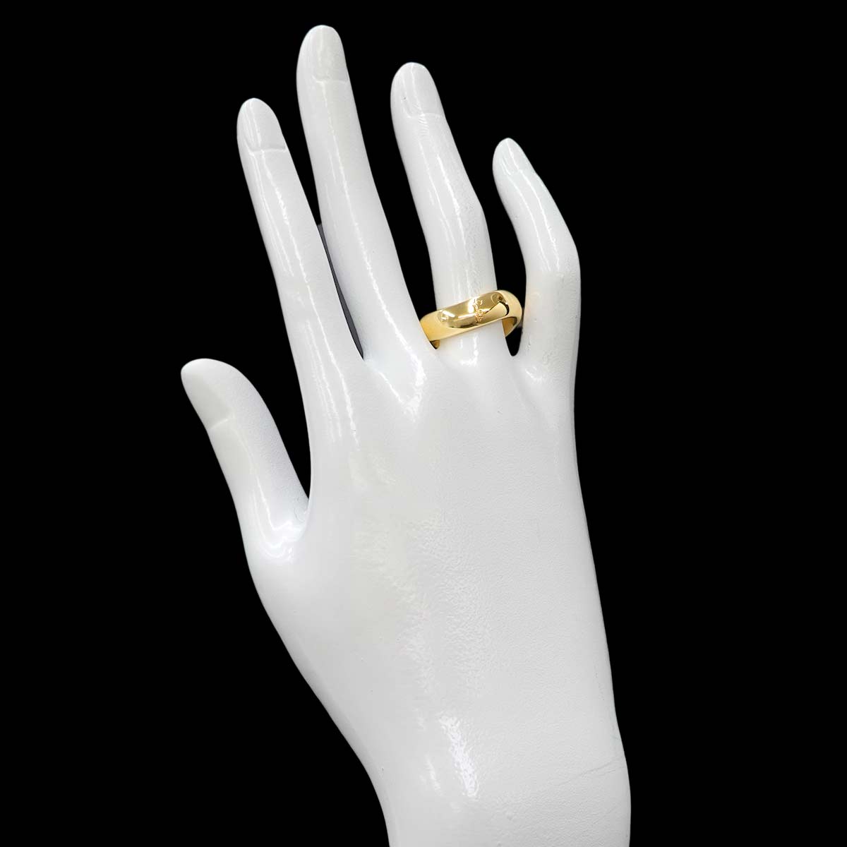 Ring 18K YG Yellow Gold 750 Size6.25-6.5(US)