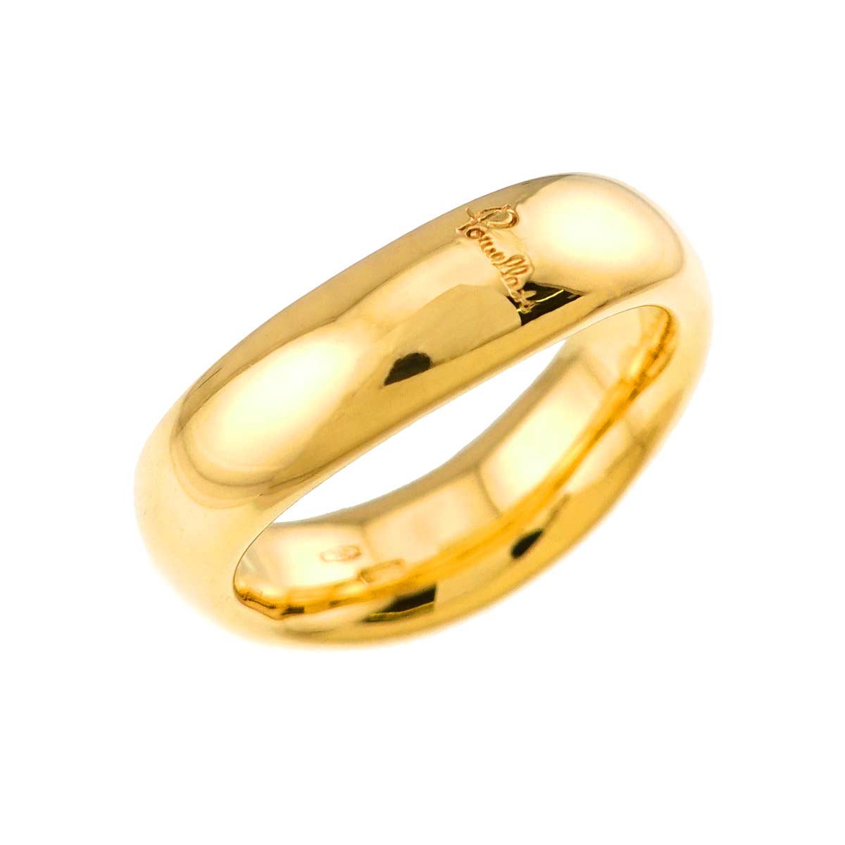 Ring 18K YG Yellow Gold 750 Size6.25-6.5(US)