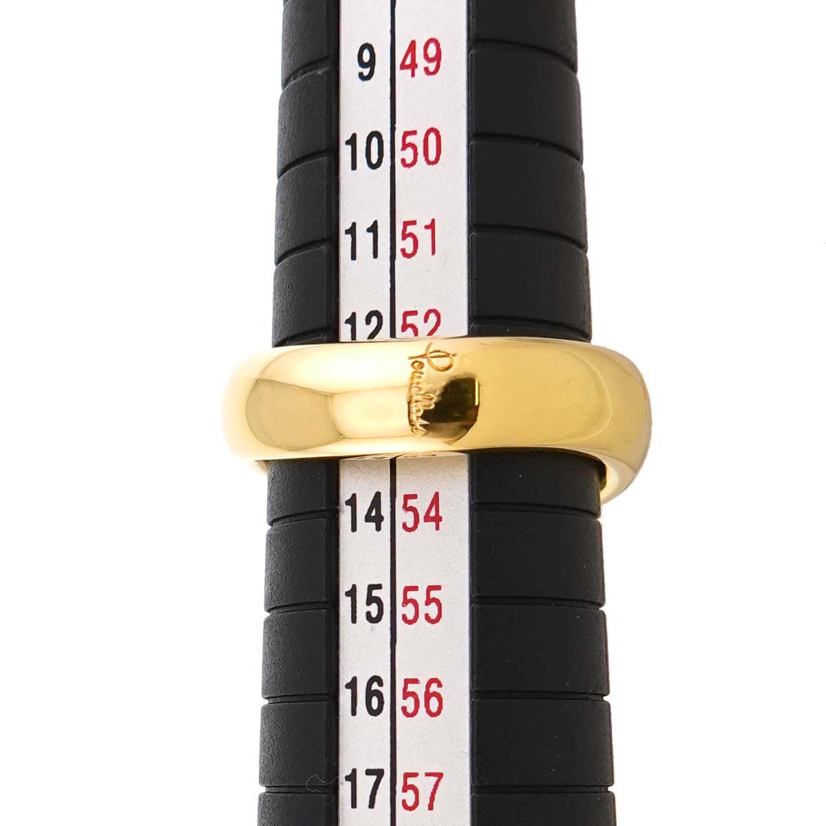 Ring 18K YG Yellow Gold 750 Size6.25-6.5(US)