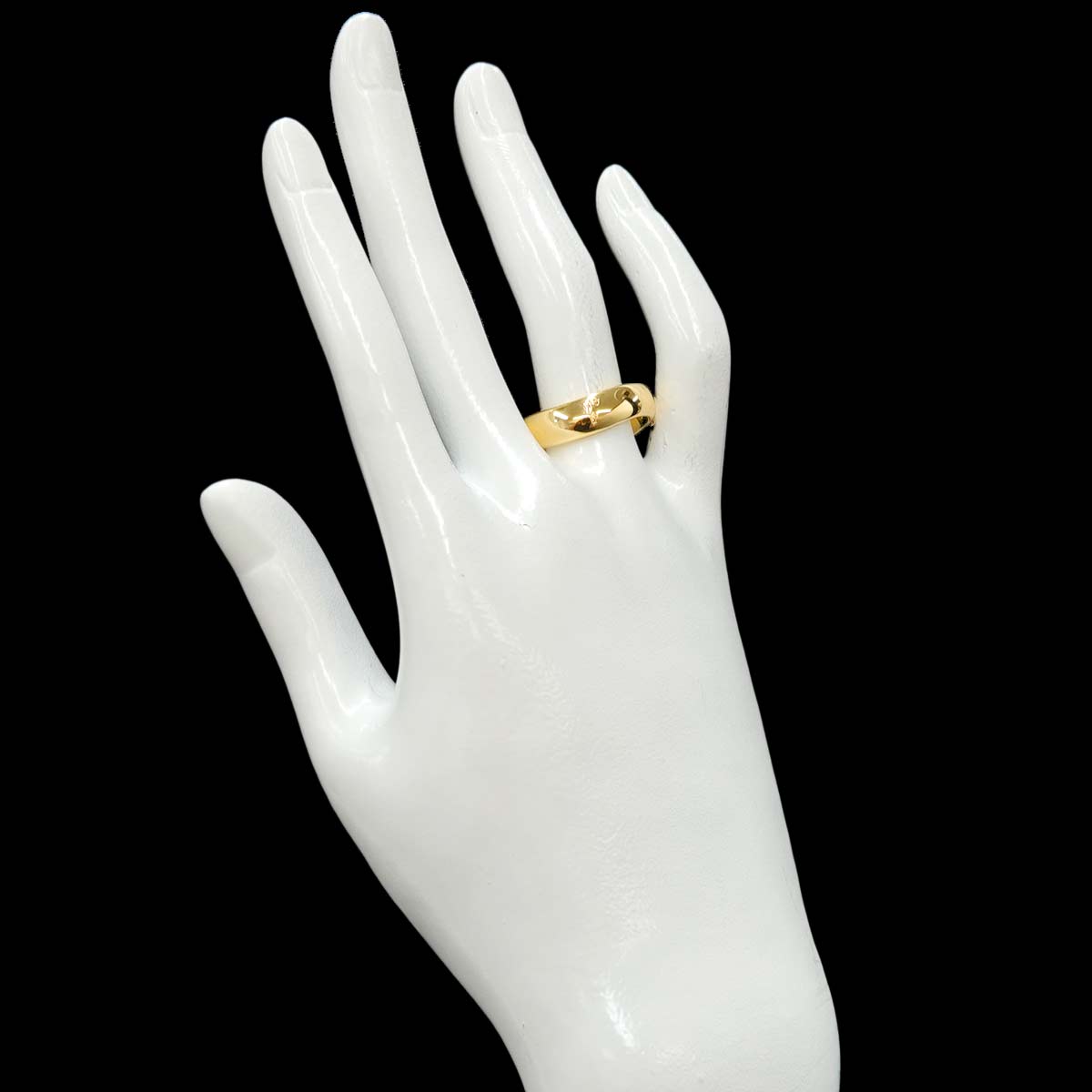 Ring 18K YG Yellow Gold 750 Size6.25-6.5(US)
