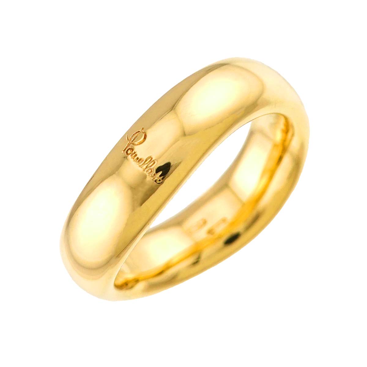 Ring 18K YG Yellow Gold 750 Size6.25-6.5(US)