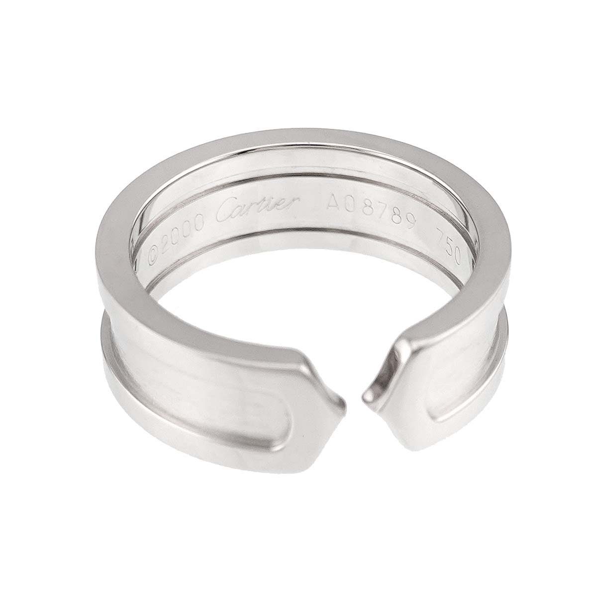 C2 SM Ring 18K WG 750 Size50 5-5.25(US)