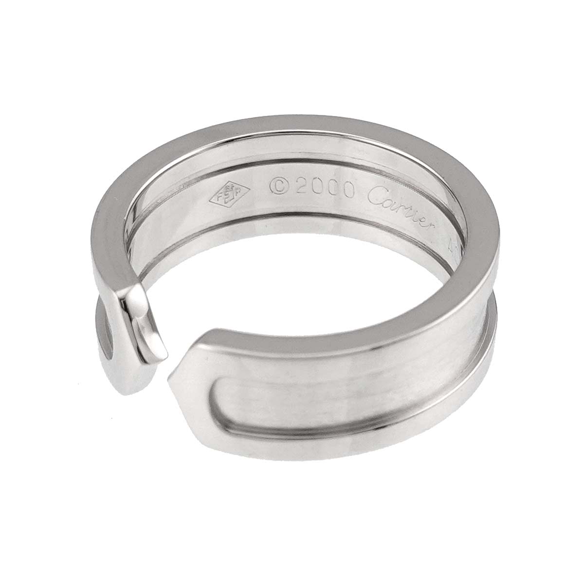 C2 SM Ring 18K WG 750 Size50 5-5.25(US)