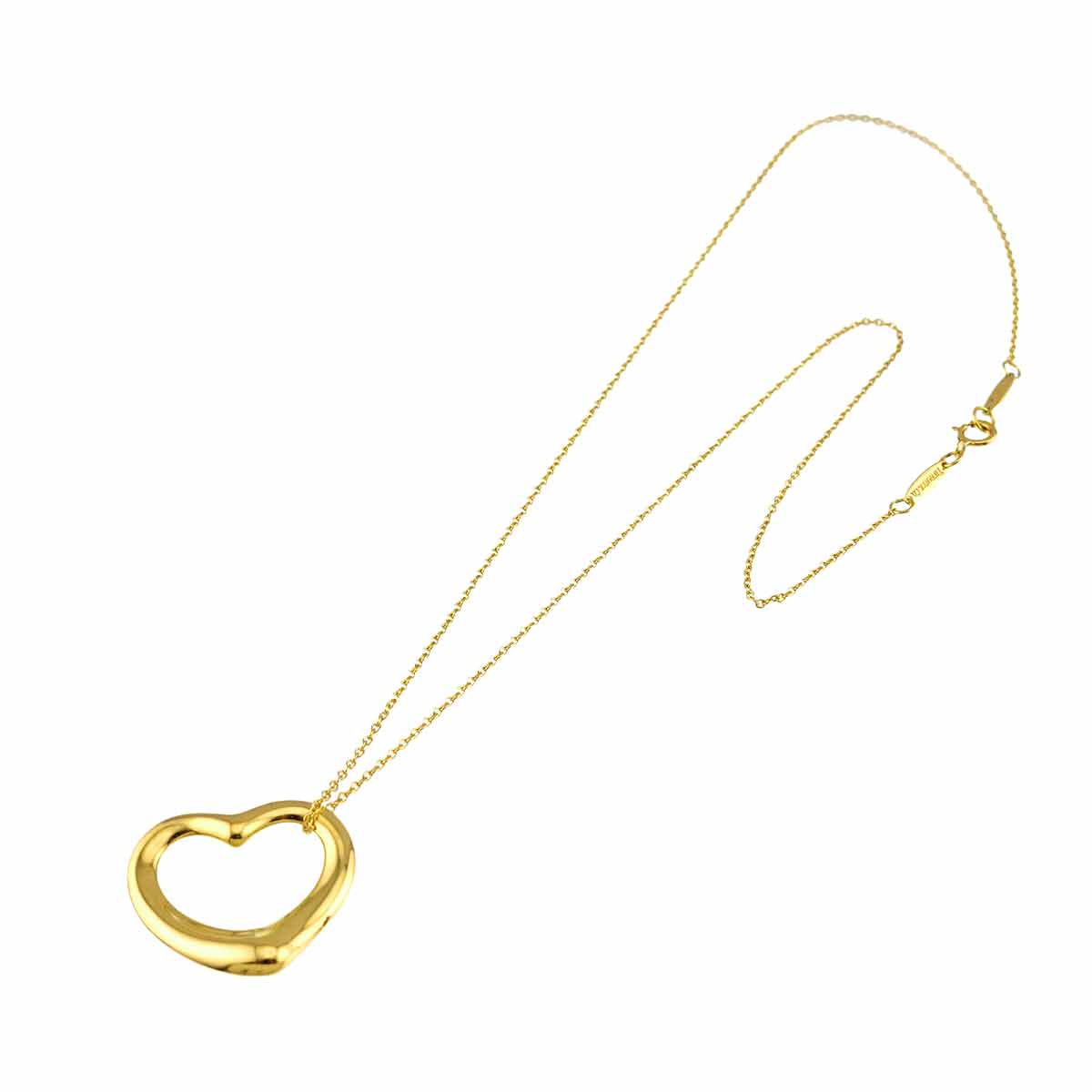 Open Heart Necklace 18K Yellow Gold 750
