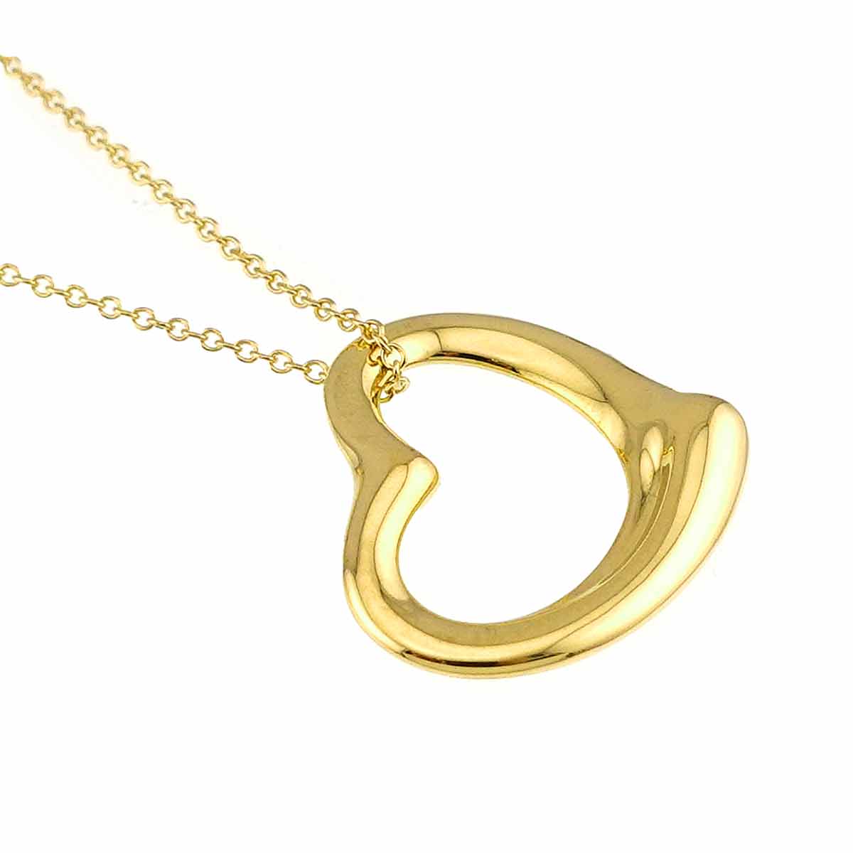 Open Heart Necklace 18K Yellow Gold 750