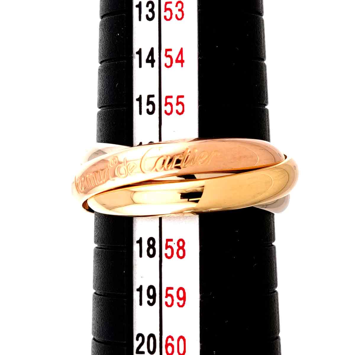 Trinity Ring 18K YG WG PG 750 Size57 7.5-7.75(US)