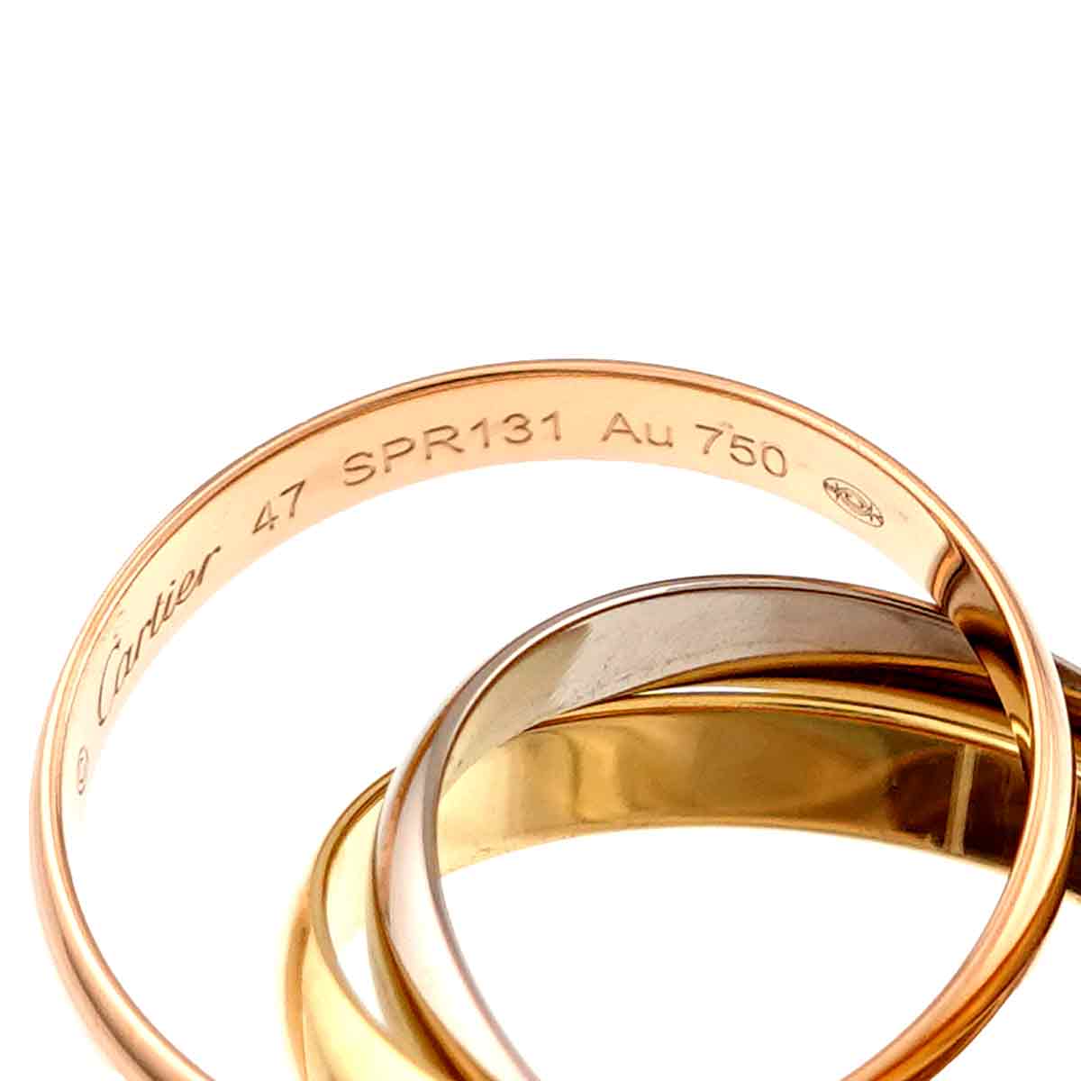 Trinity SM Ring 18K YG WG PG 750 Size47 4(US)