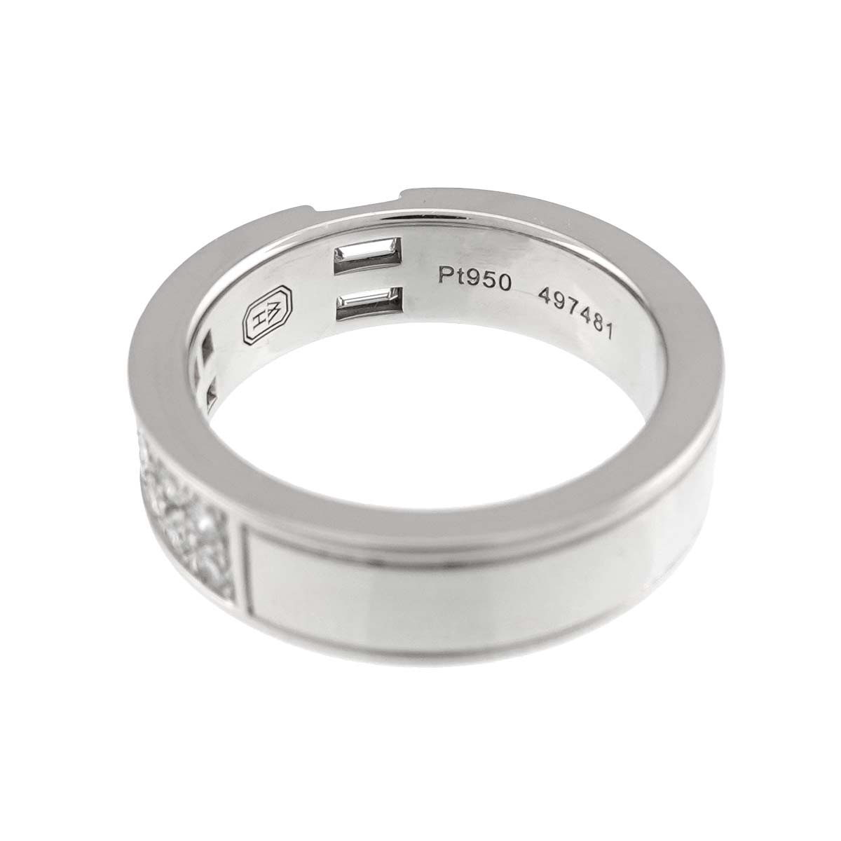 Traffic Diamond Ring Pt Platinum size4-4.5(US)