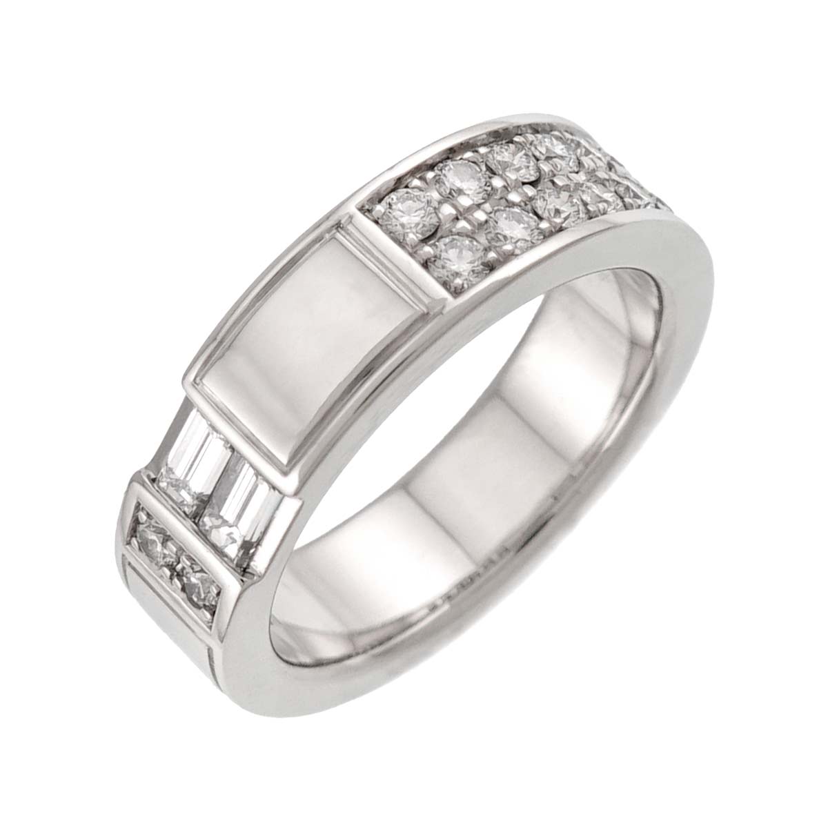 Traffic Diamond Ring Pt Platinum size4-4.5(US)