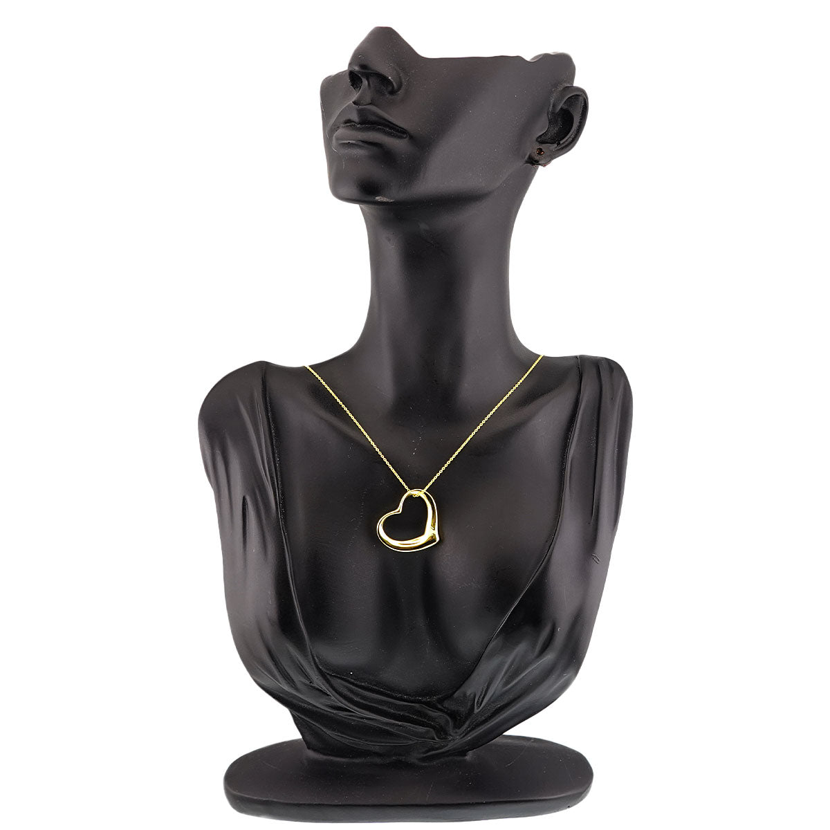 Open Heart Necklace 18K Yellow Gold 750