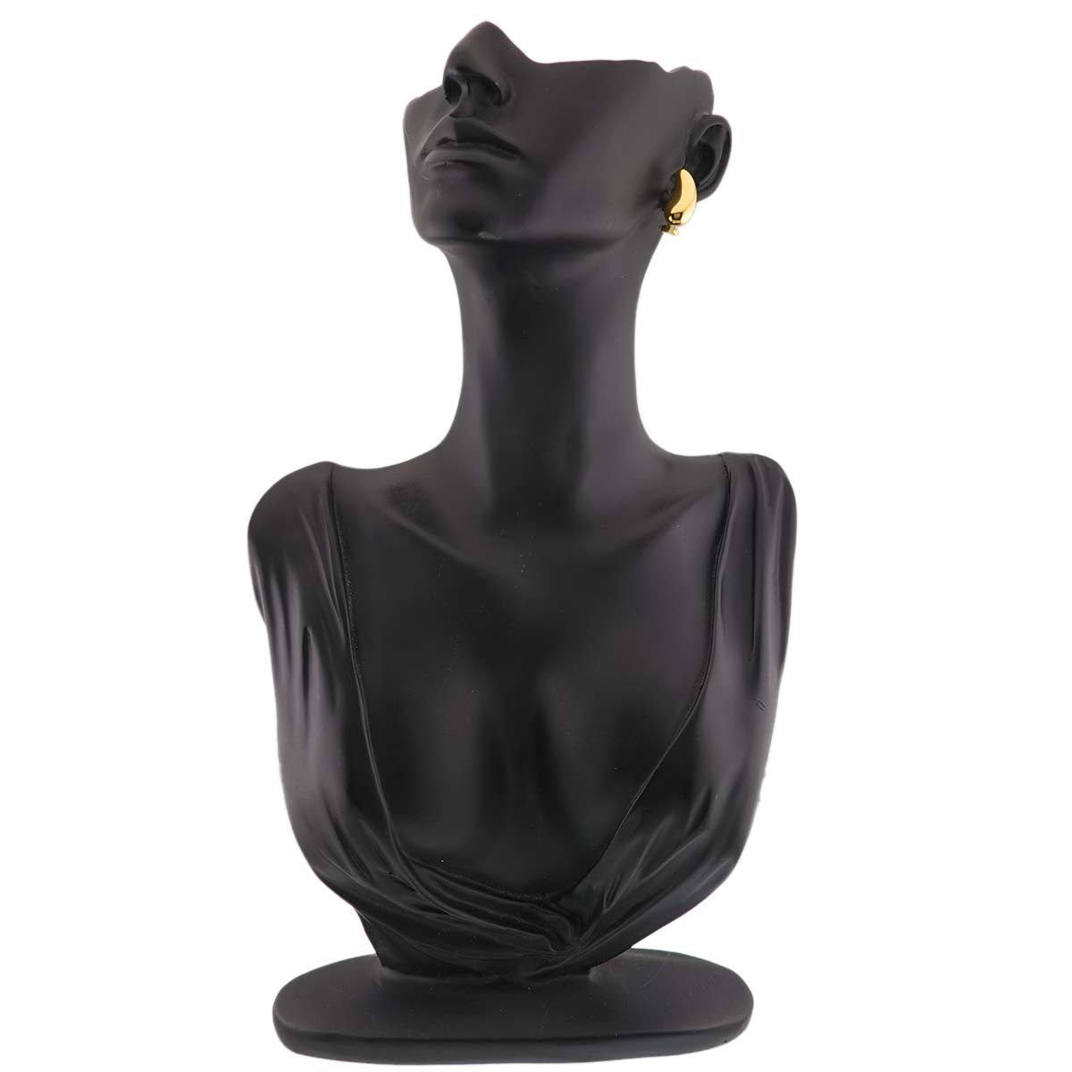 Teardrop Earrings Clip on 18K Yellow Gold 750