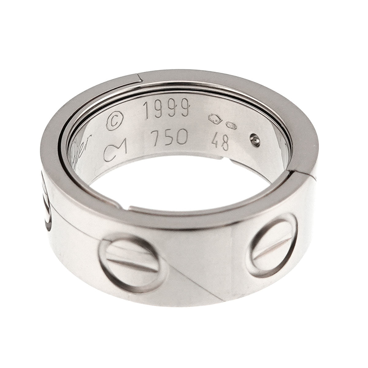 Astro Love Ring 18K White Gold 750 size48 4.5(US)