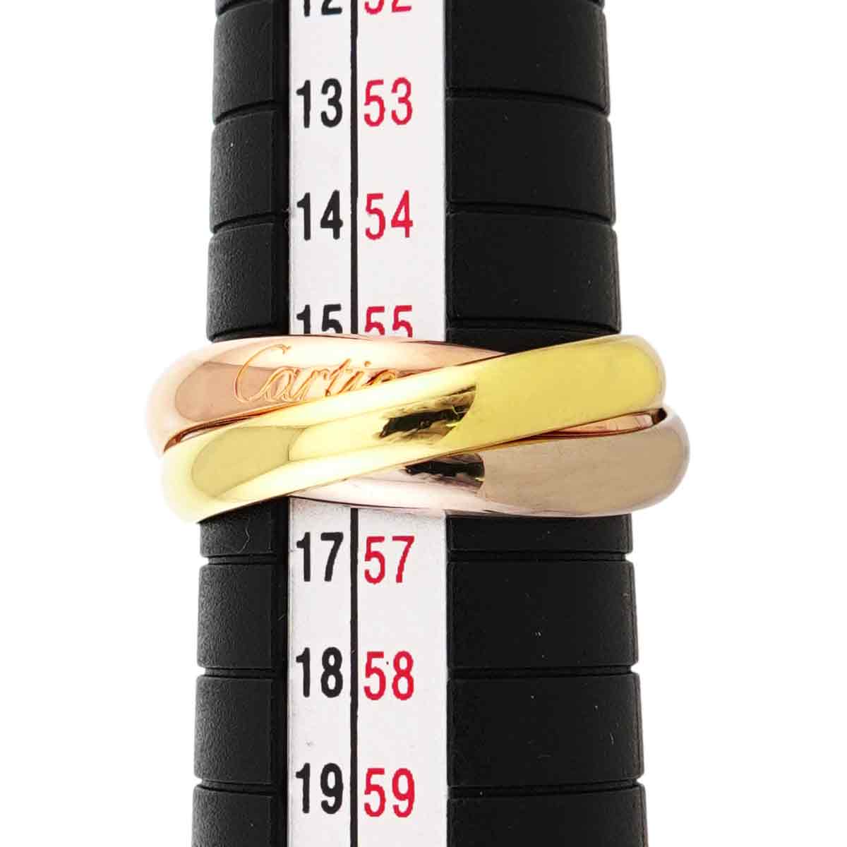 Trinity MM Ring 18K YG WG PG 750 Size56 7.25-7.5(US)
