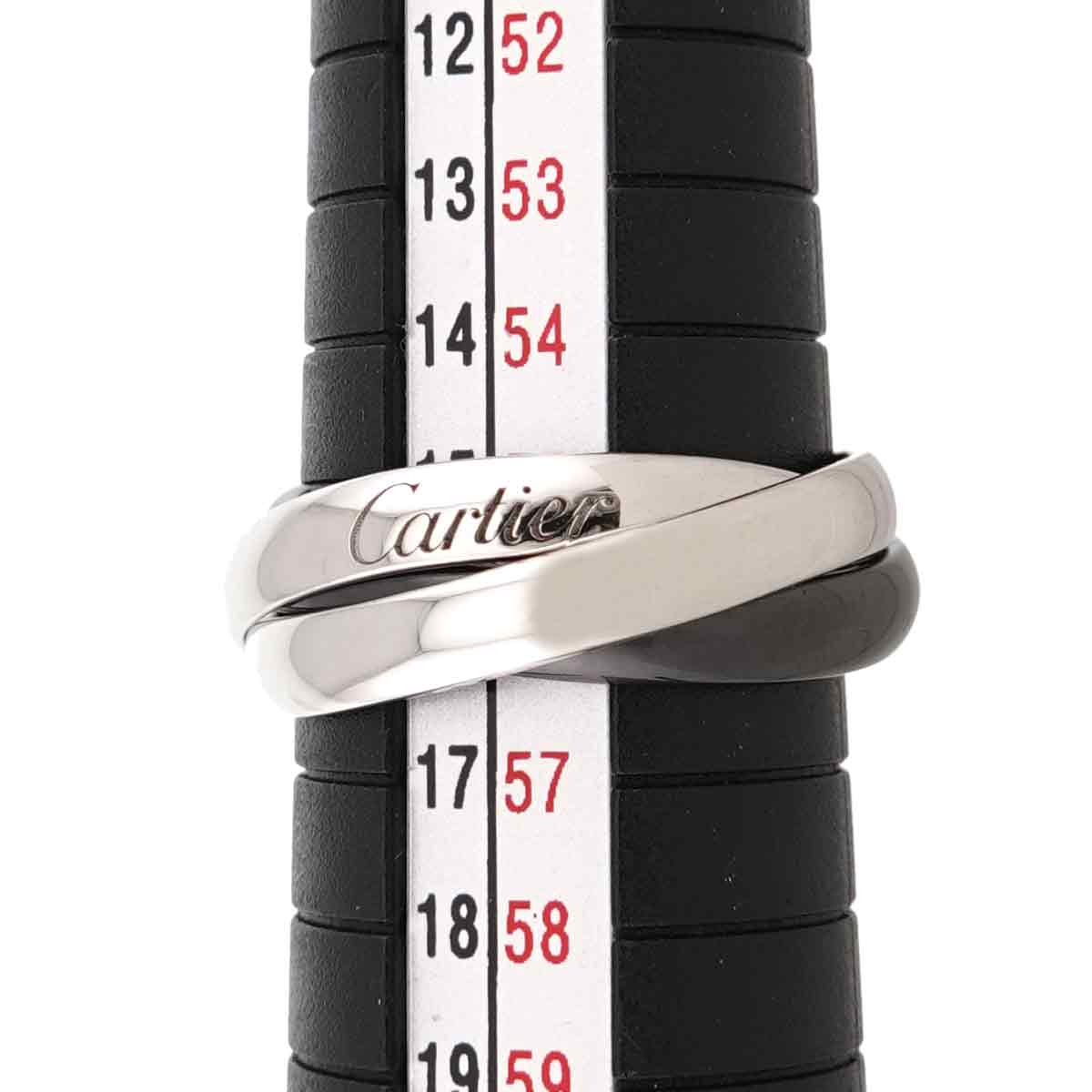 Trinity Ceramic Ring MM K18 White Gold 750 size55 7.25(US)