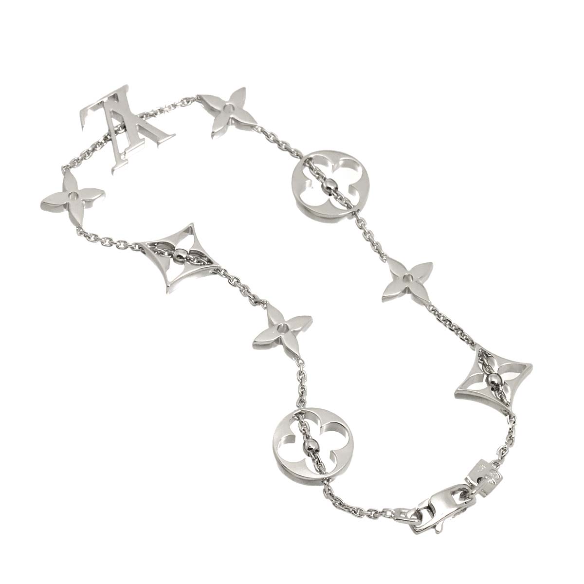 Monogram Bracelet 18K White Gold 750