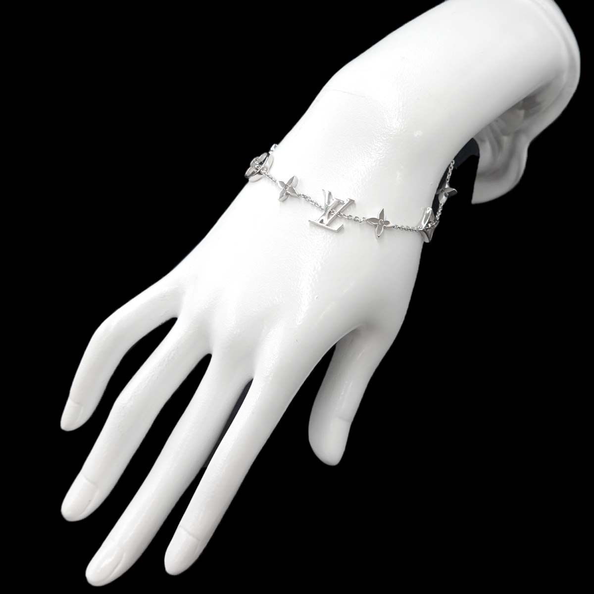 Monogram Bracelet 18K White Gold 750