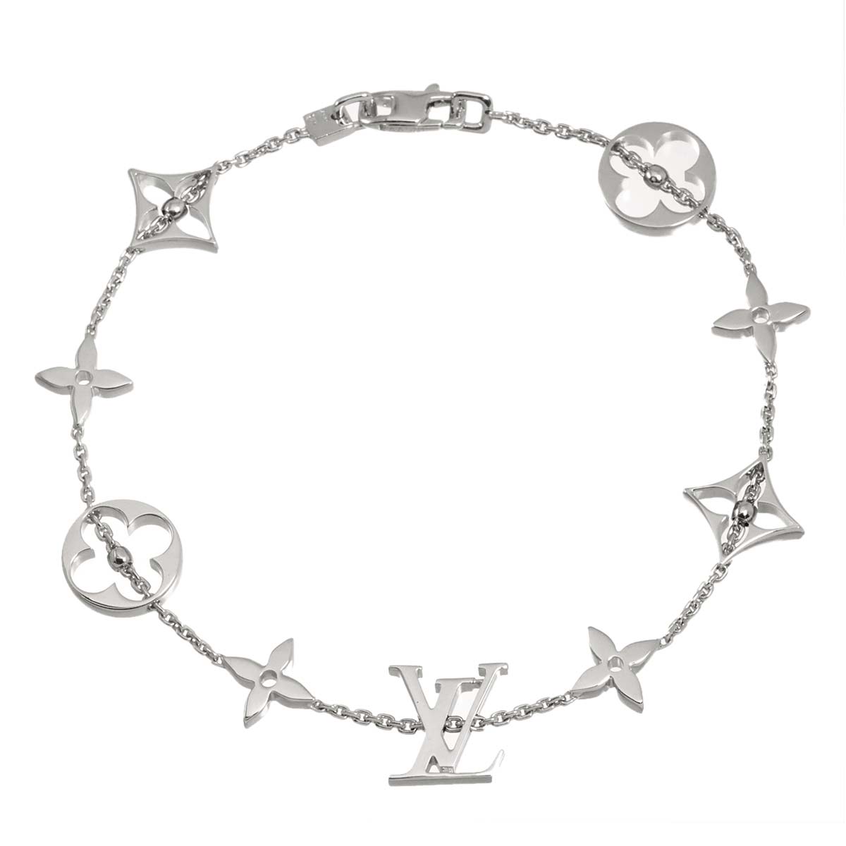 Monogram Bracelet 18K White Gold 750