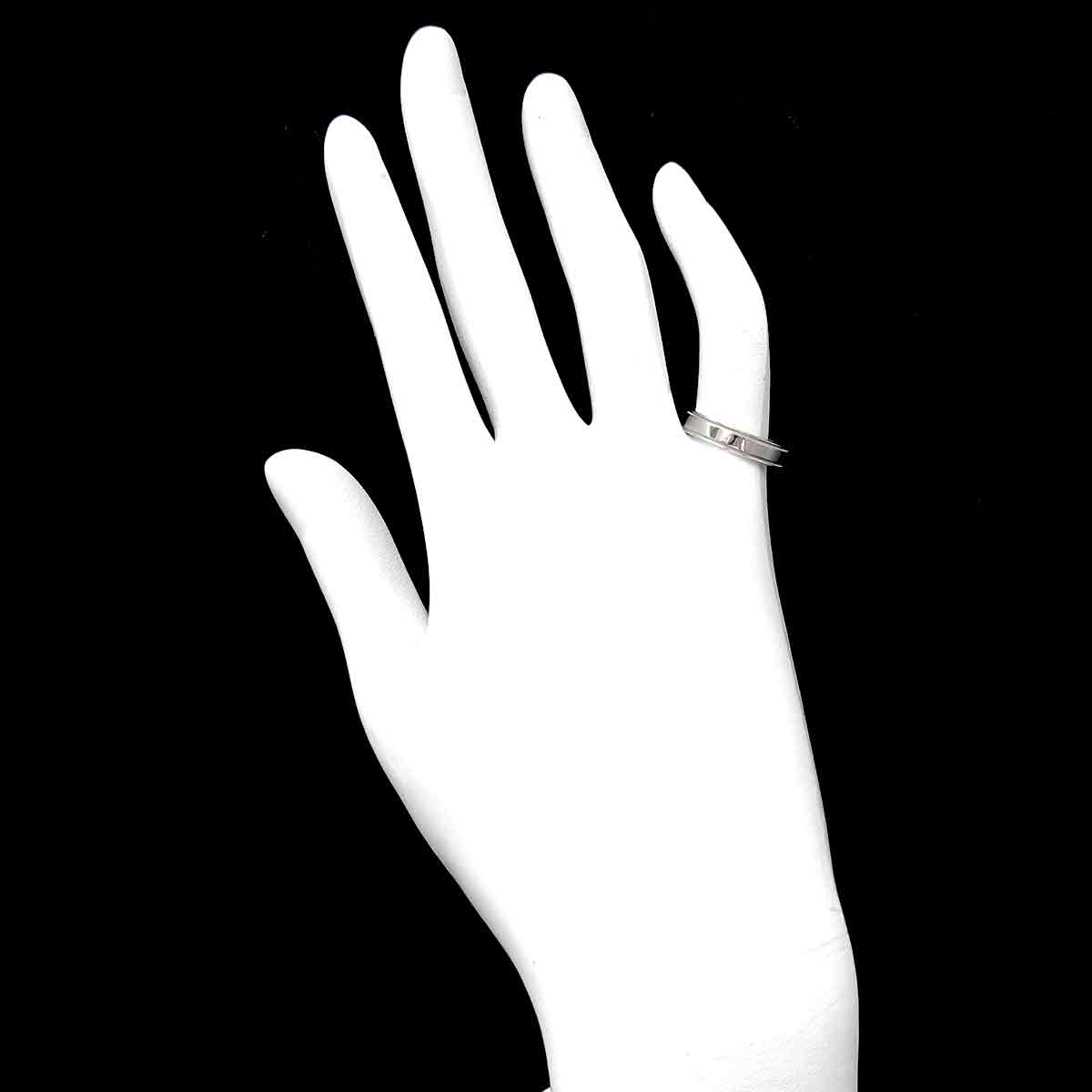 Double Milgrain Ring Platinum Size4.75-5(US)
