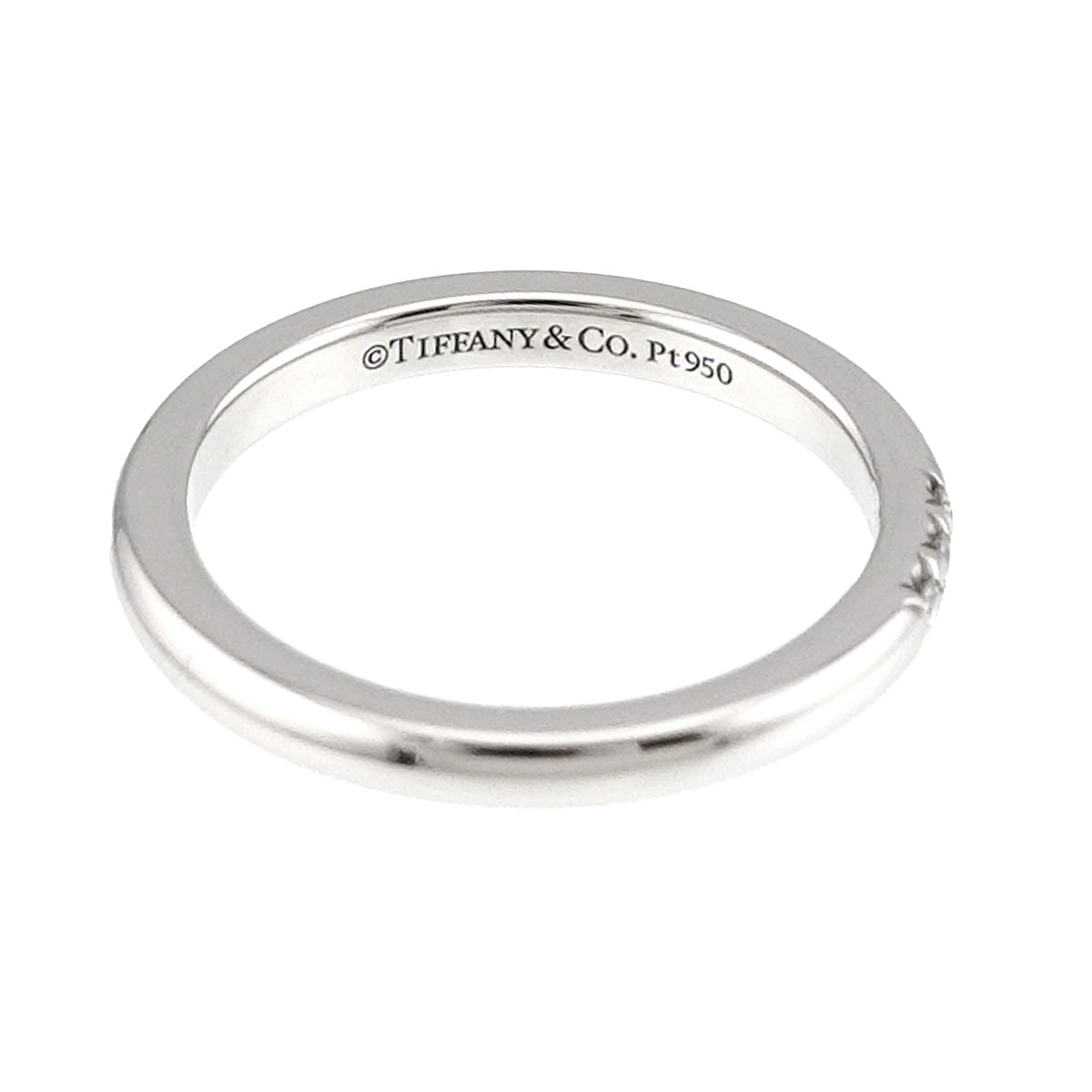 Forever Band Diamond Ring Pt Platinum Size2.75-3(US)