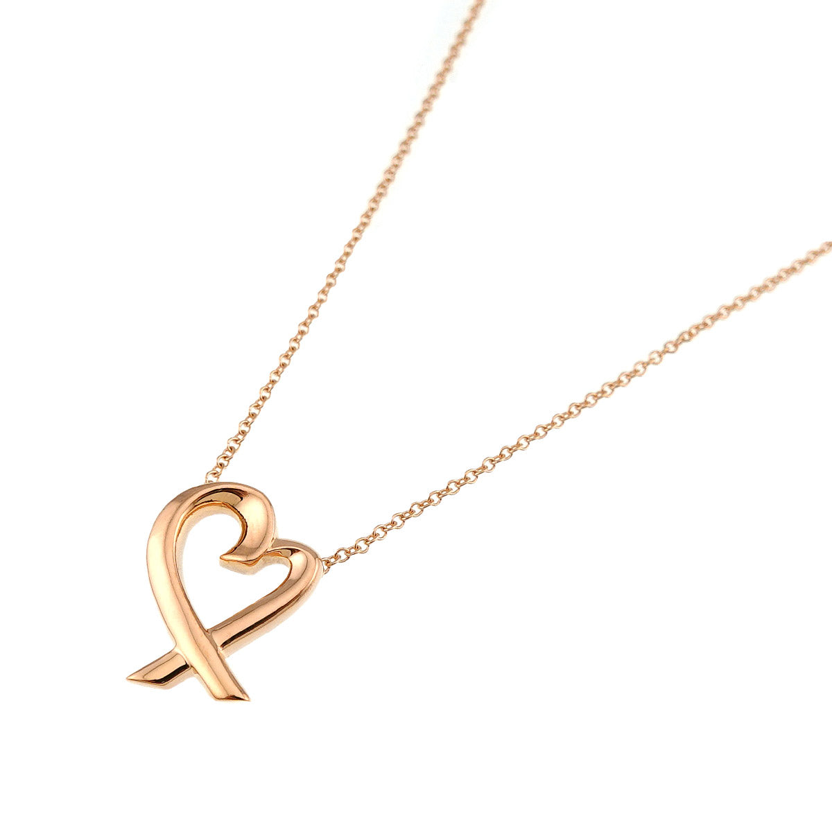 Loving Heart Necklace 18K Pink Gold 750
