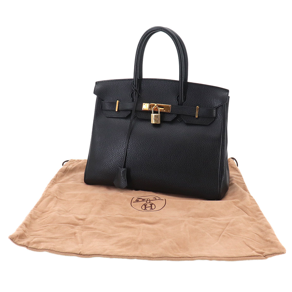 Birkin 30 Hand Bag Ardennes Black Purse