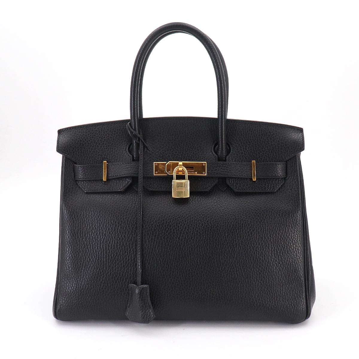 Birkin 30 Hand Bag Ardennes Black Purse