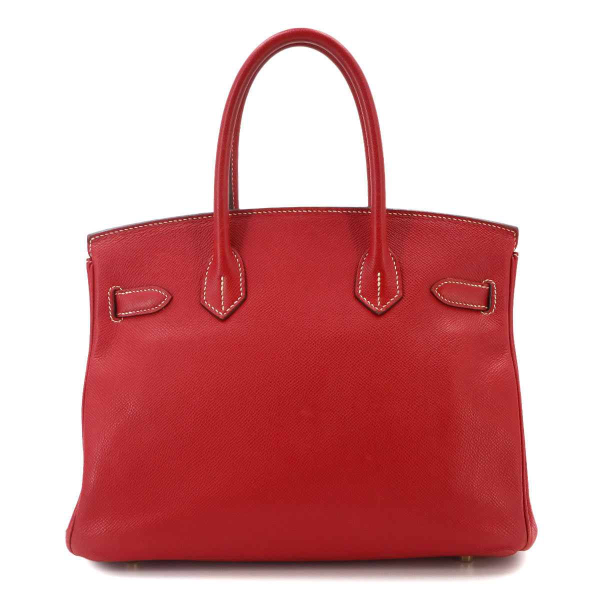 Candy Birkin 30 Hand Bag Veau Epsom Rouge Casaque Bleu Thalassa