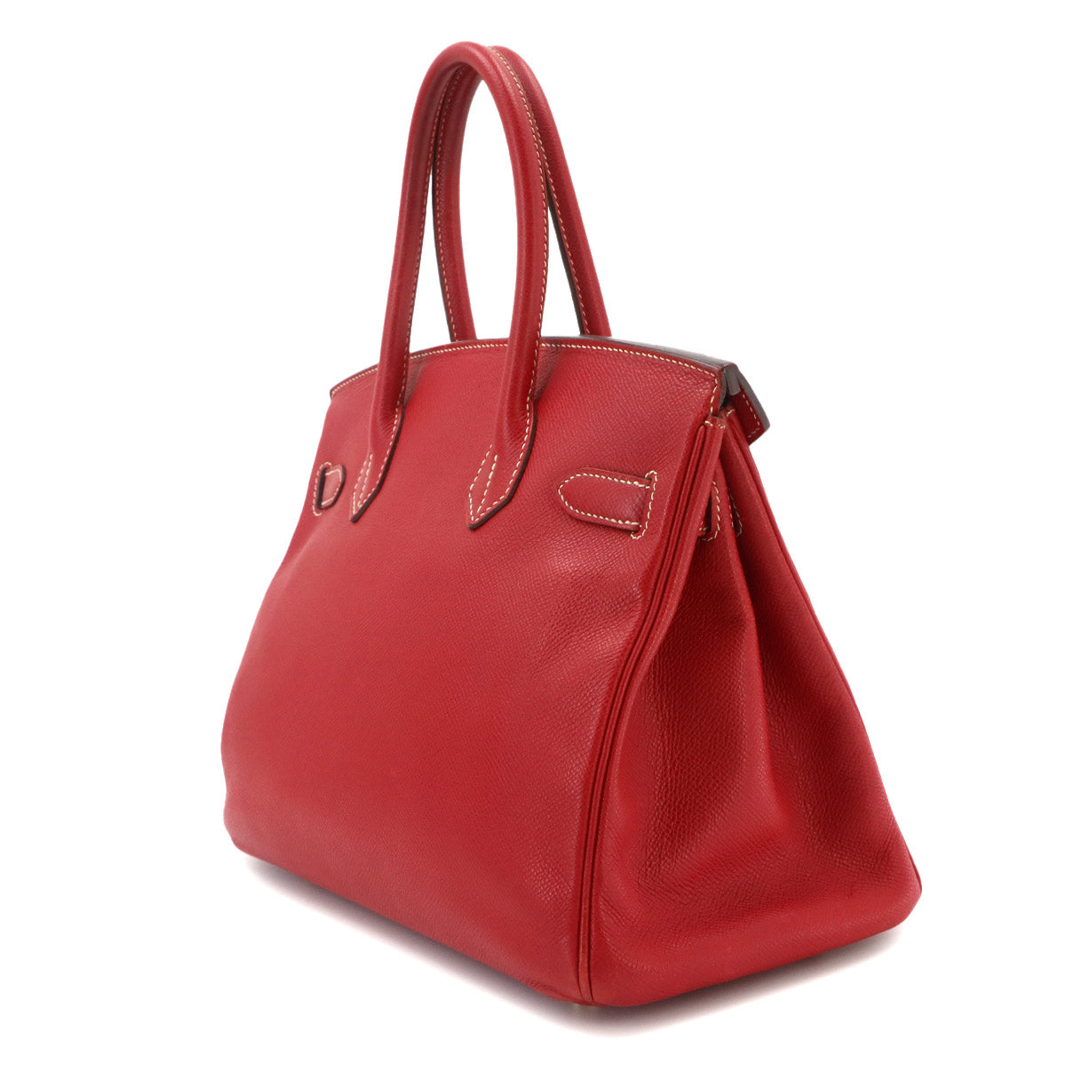 Candy Birkin 30 Hand Bag Veau Epsom Rouge Casaque Bleu Thalassa