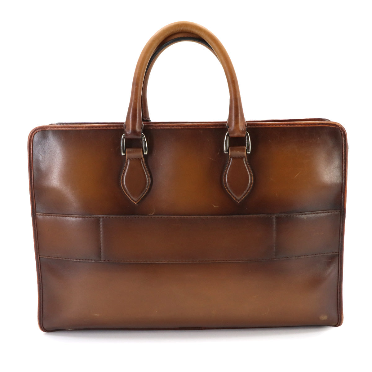 Un Jour Briefcase Business Bag Venezia Leather Cacao intenso