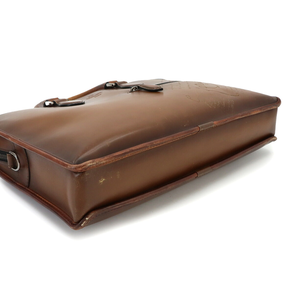 Un Jour Briefcase Business Bag Venezia Leather Cacao intenso