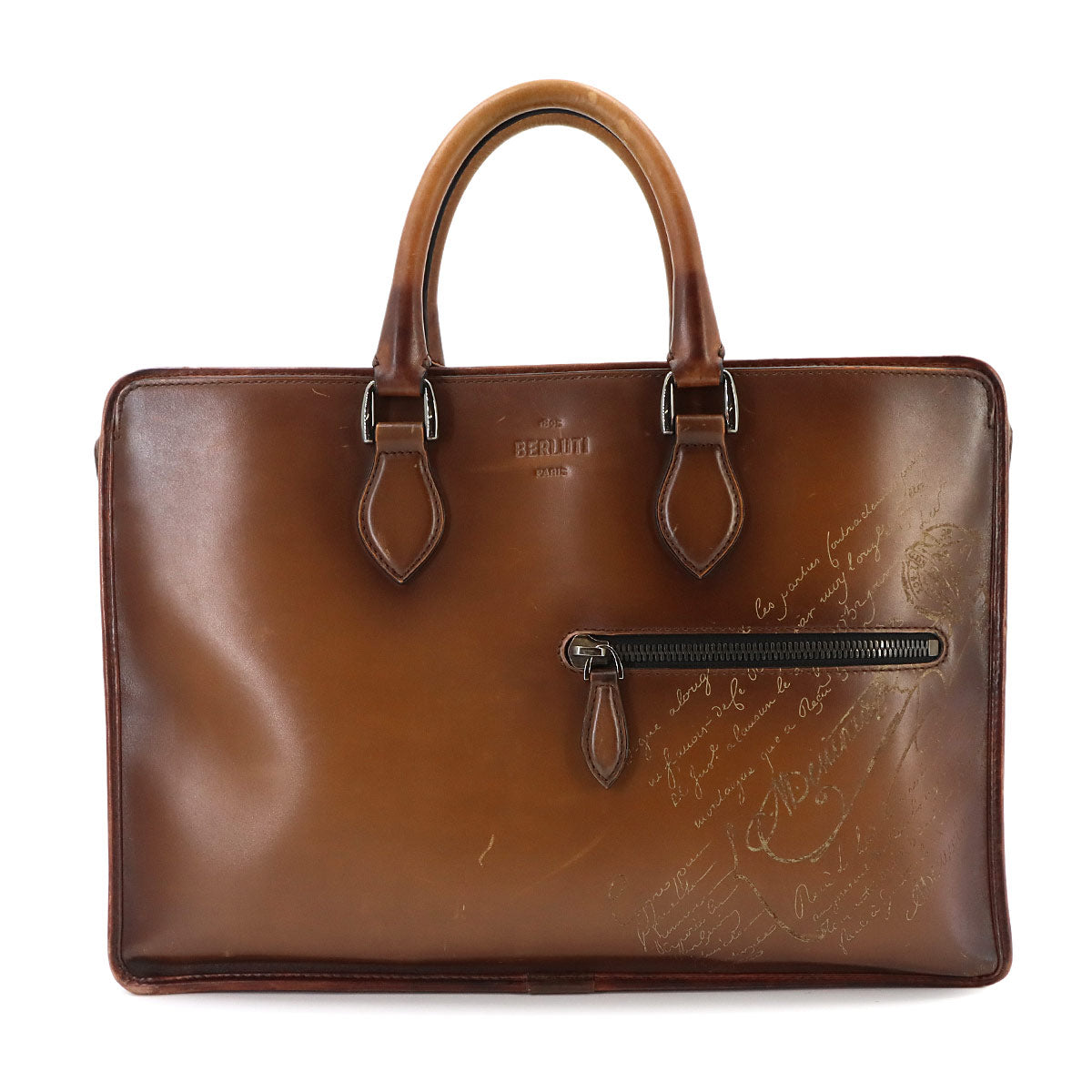 Un Jour Briefcase Business Bag Venezia Leather Cacao intenso