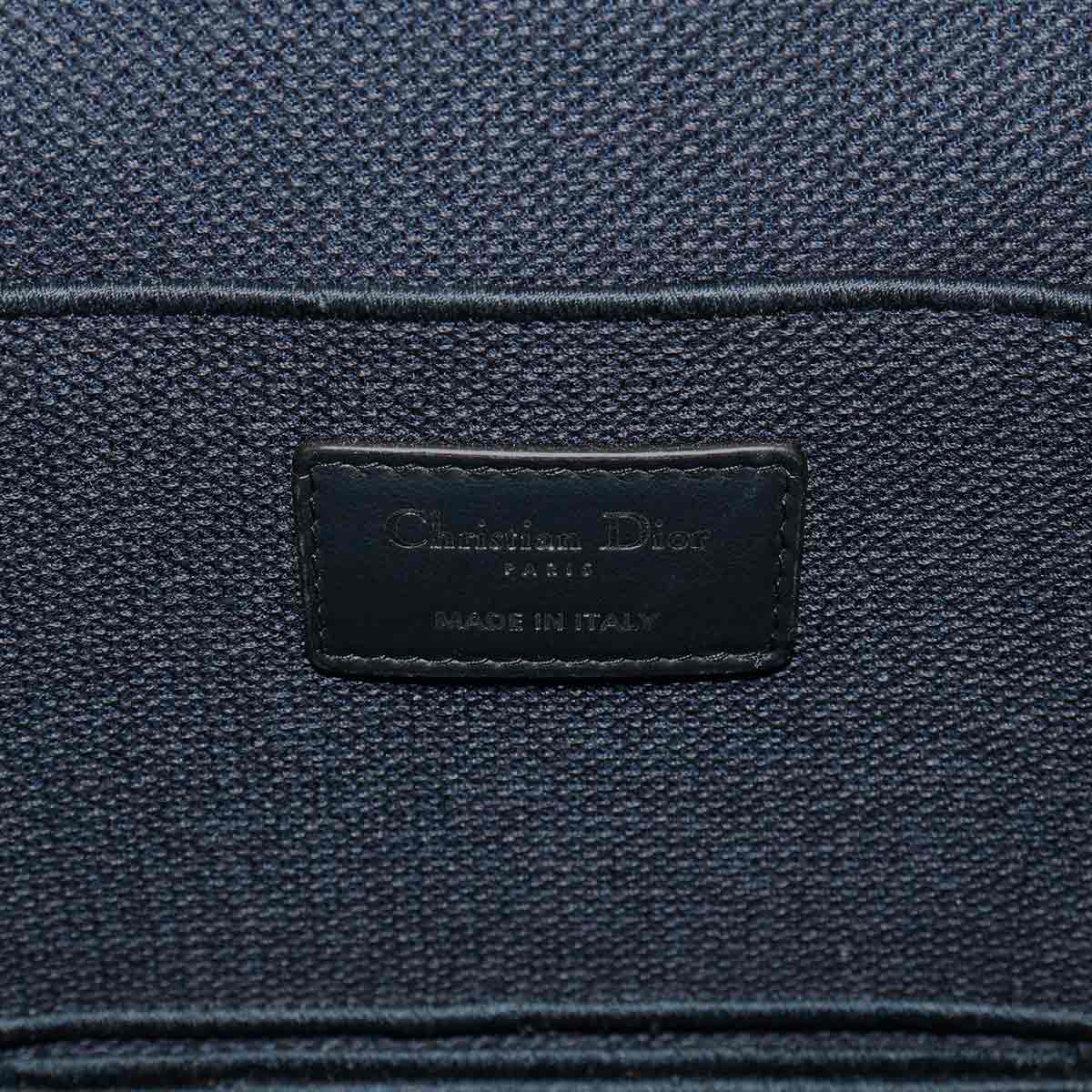 Travel Oblique Vanity Hand Bag Canvas Navy S5480VRIW