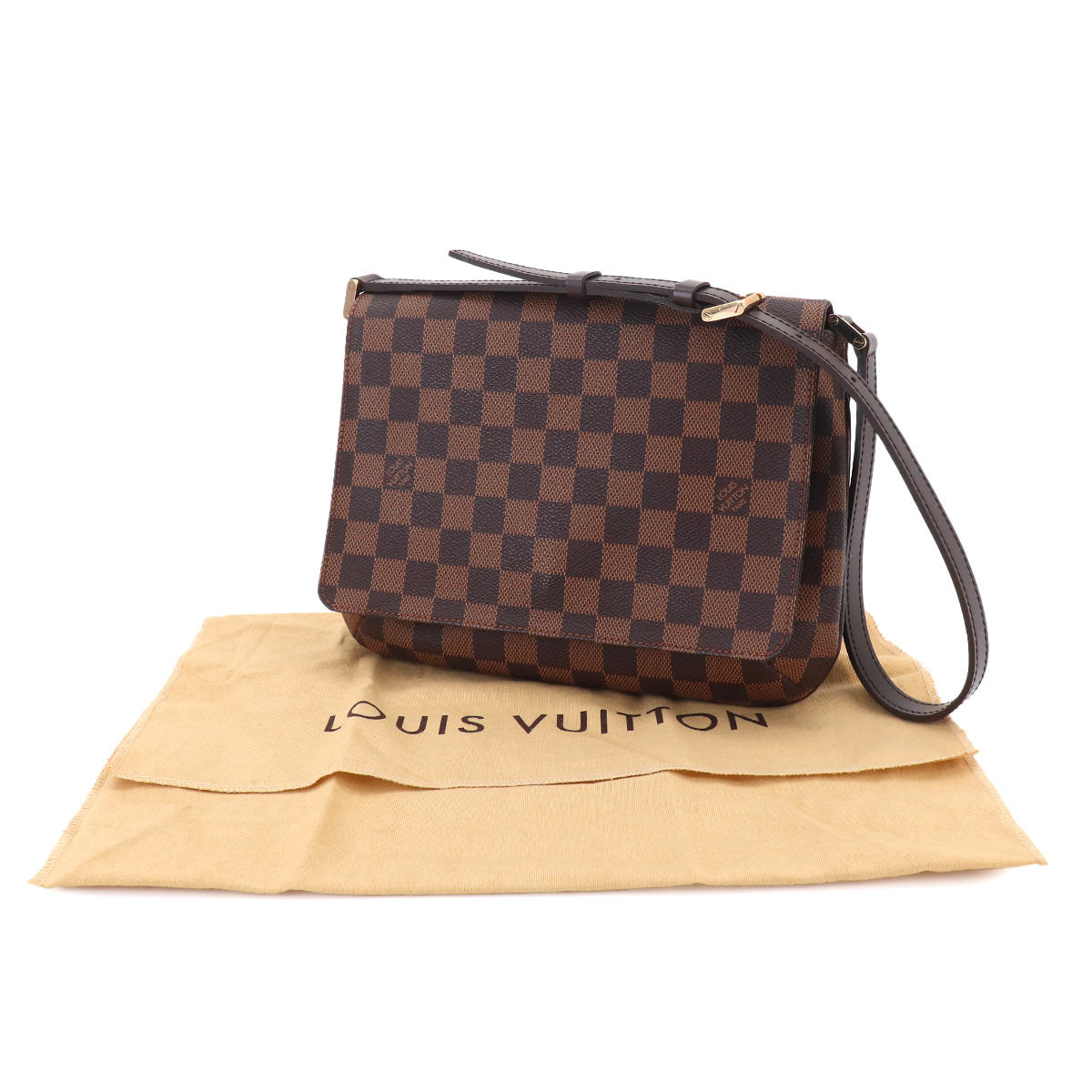 Damier Musette Tango Short Shoulder Bag Ebene N51255