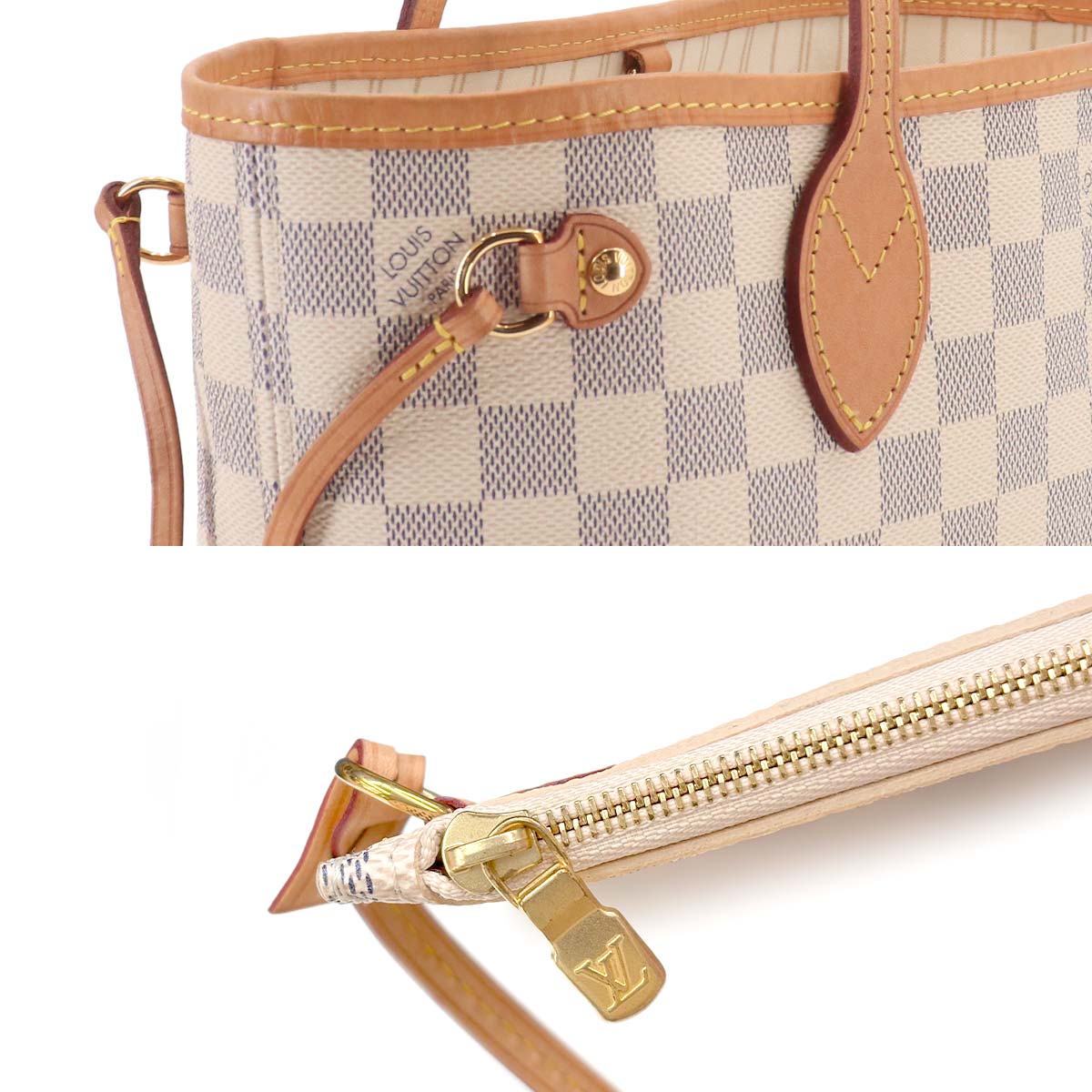 Damier Azur Neverfull PM Tote Bag Purse N41362