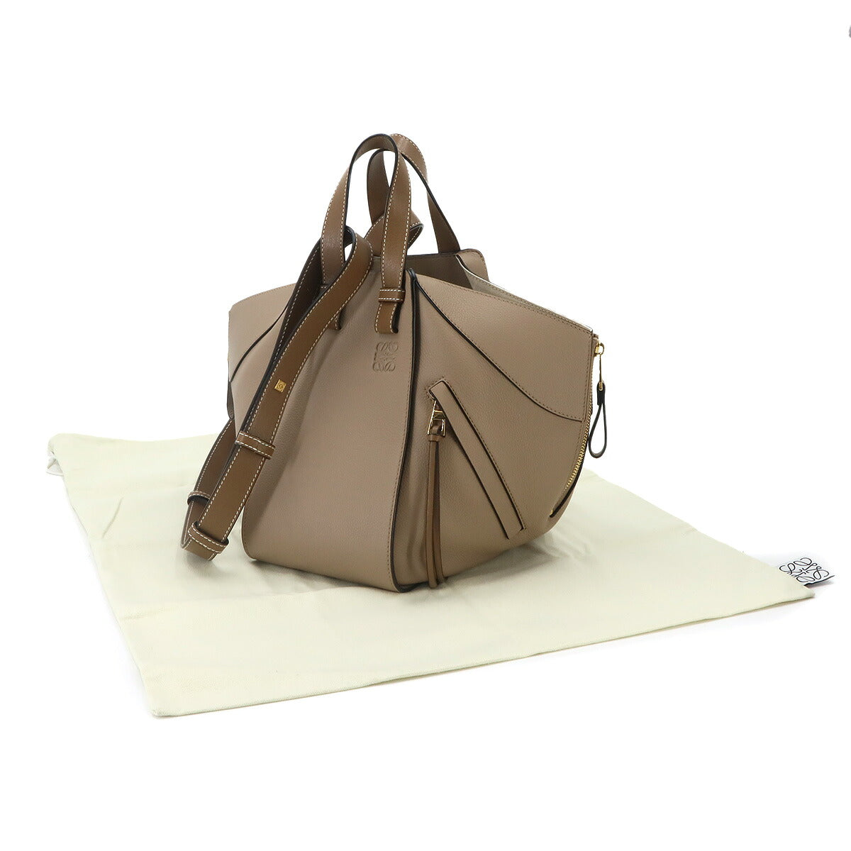 Hammock Small 2way Hand Bag Leather Beige Brown 38712KBN60 90332328