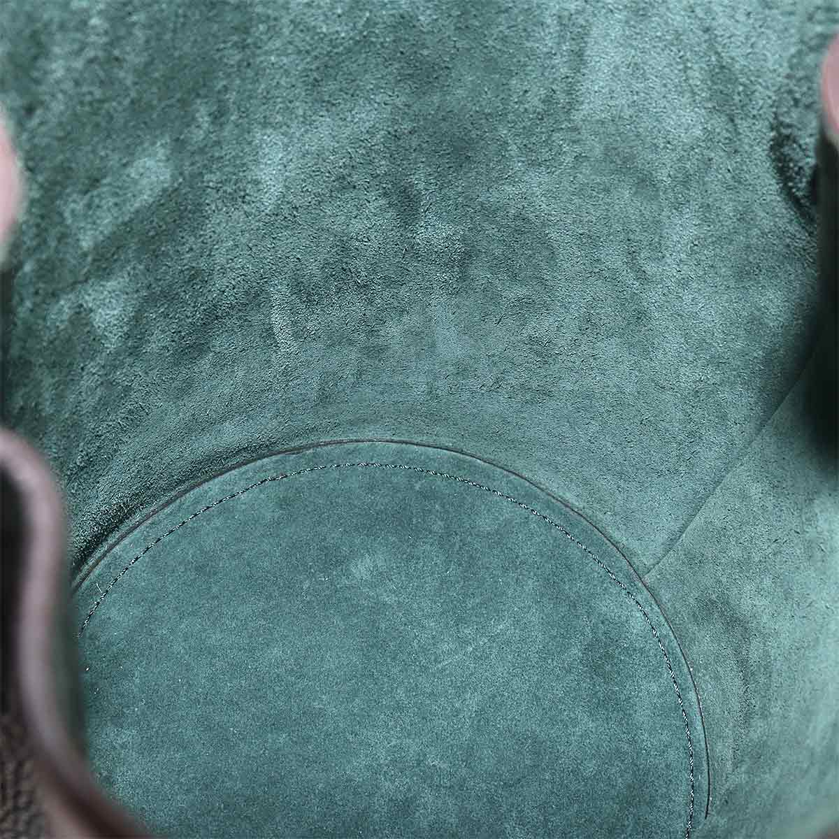 Big Bag Bucket Nano Hand Shoulder Bag Leather Green 187243