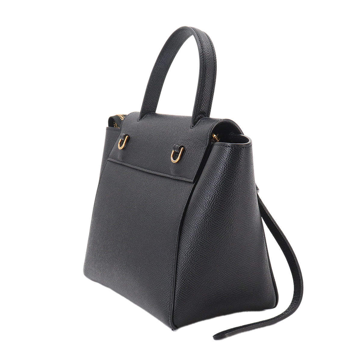 Belt Bag Nano Hand Shoulder Bag Leather Black 189003