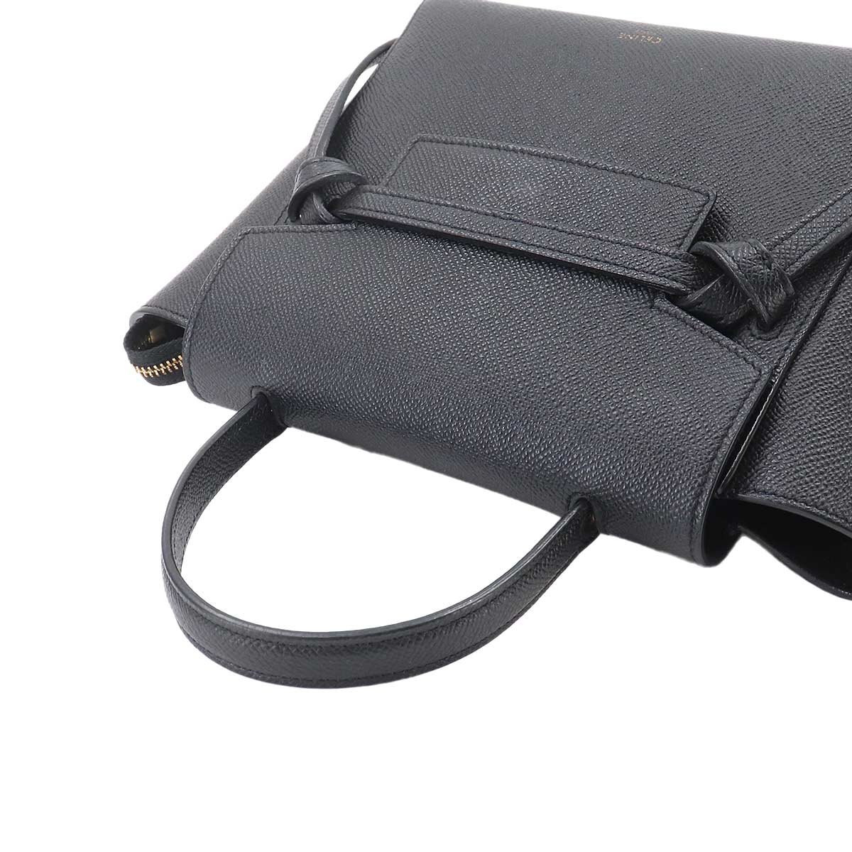 Belt Bag Nano Hand Shoulder Bag Leather Black 189003