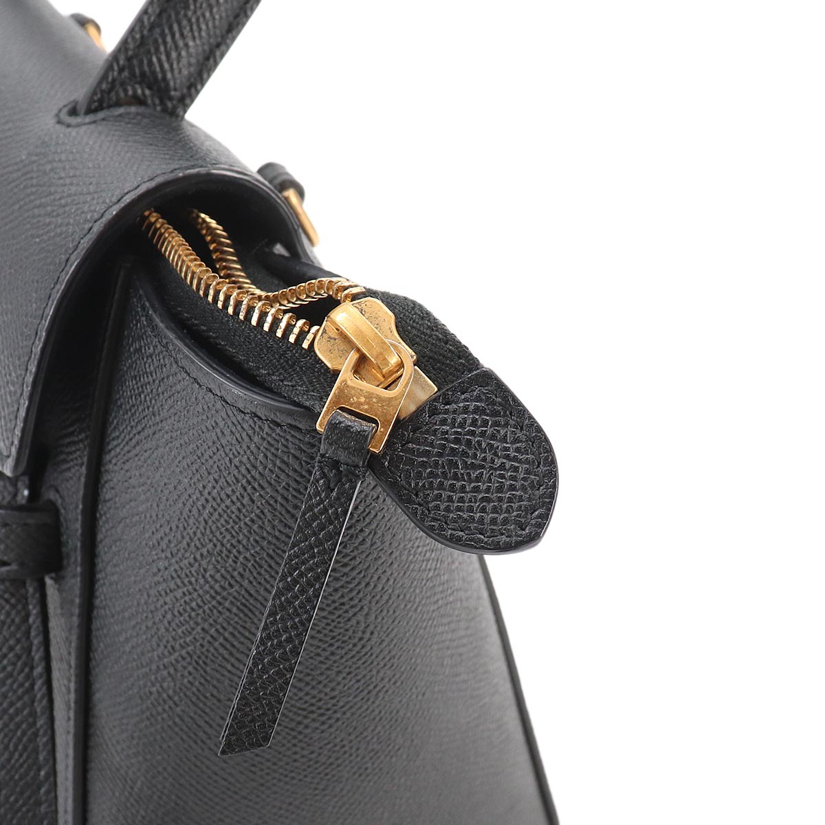 Belt Bag Nano Hand Shoulder Bag Leather Black 189003