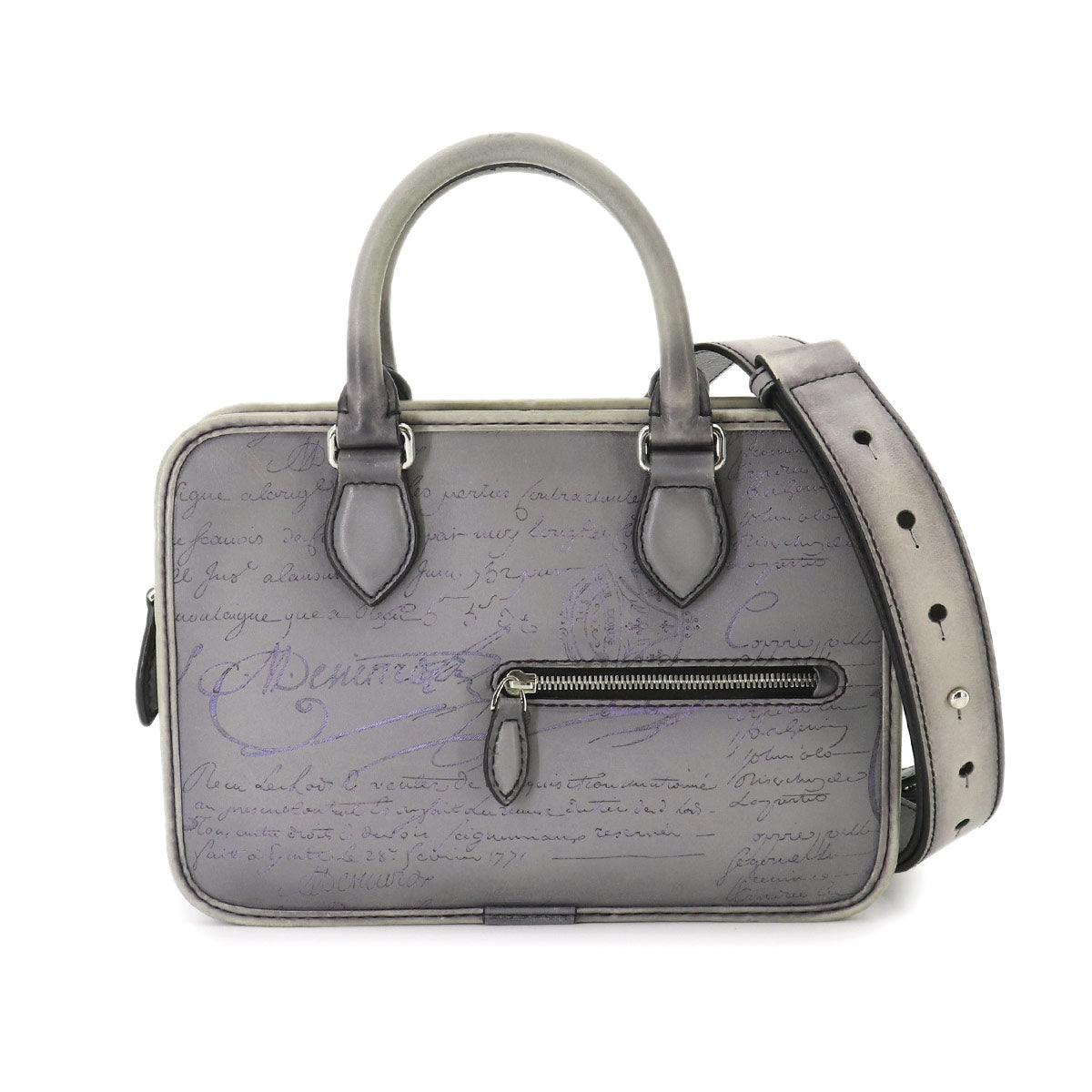 Calligraphy Unjour Gulliver 2way Hand Bag Venezia Leather