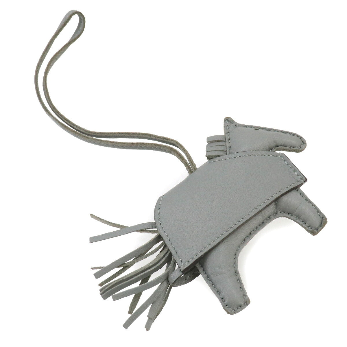 Rodeo Robeo Rock PM Bag Charm Agneau Milo Gris Pantin