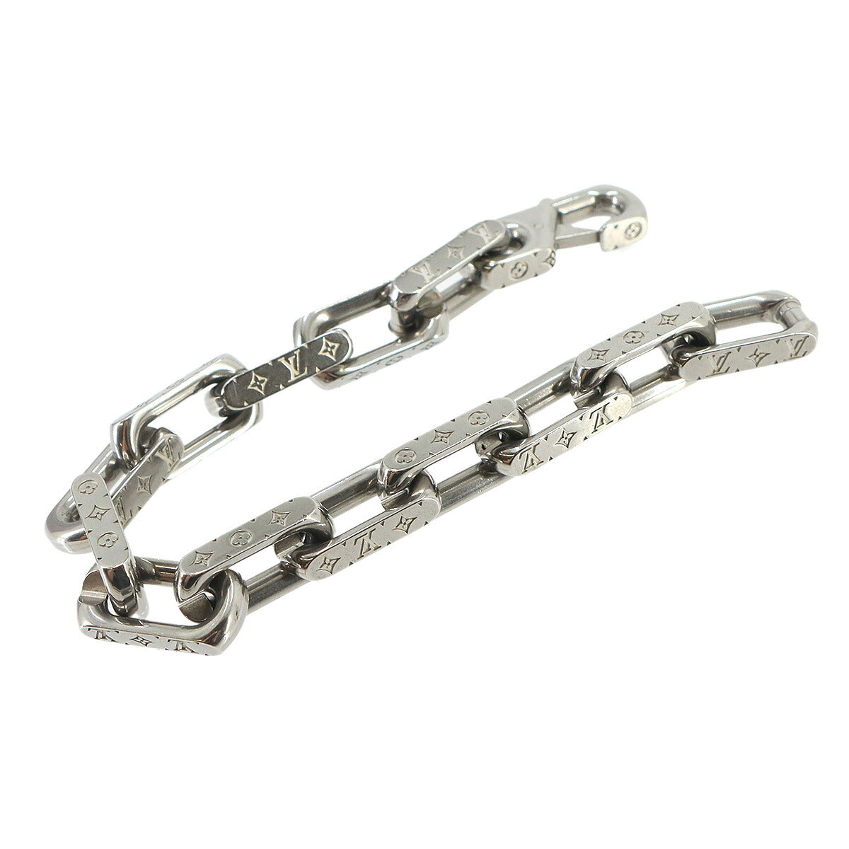 Monogram Chain Bracelet Silver M00308 Accessory