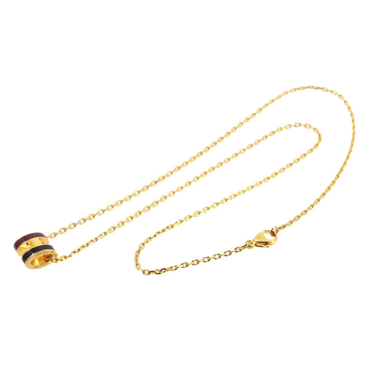 Mini Pop H Rocabar Necklace Gold Black Bordeaux Accessory