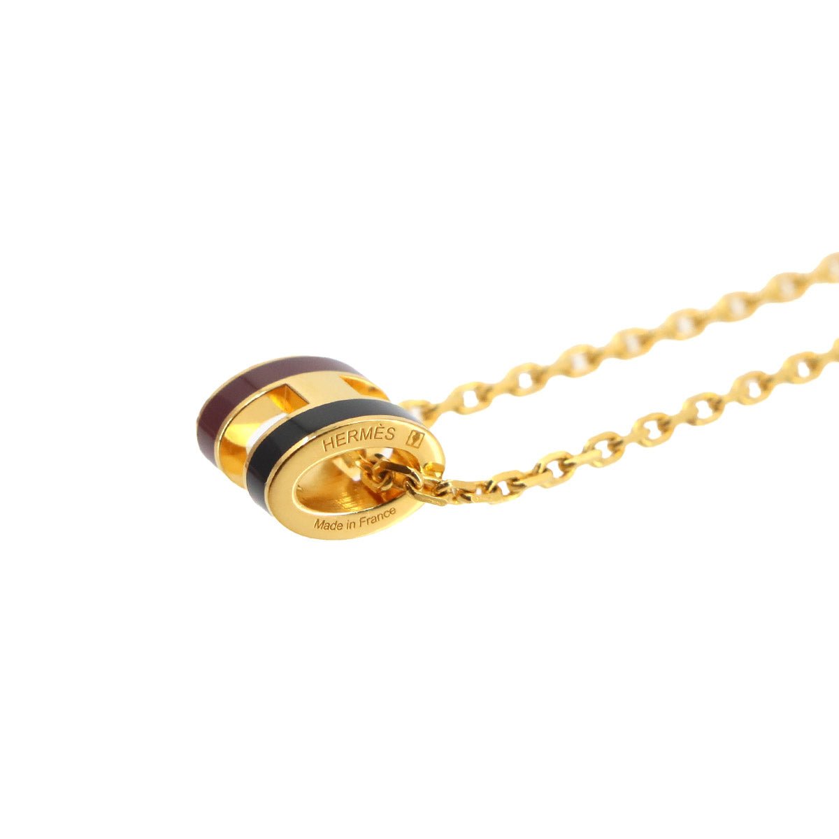 Mini Pop H Rocabar Necklace Gold Black Bordeaux Accessory