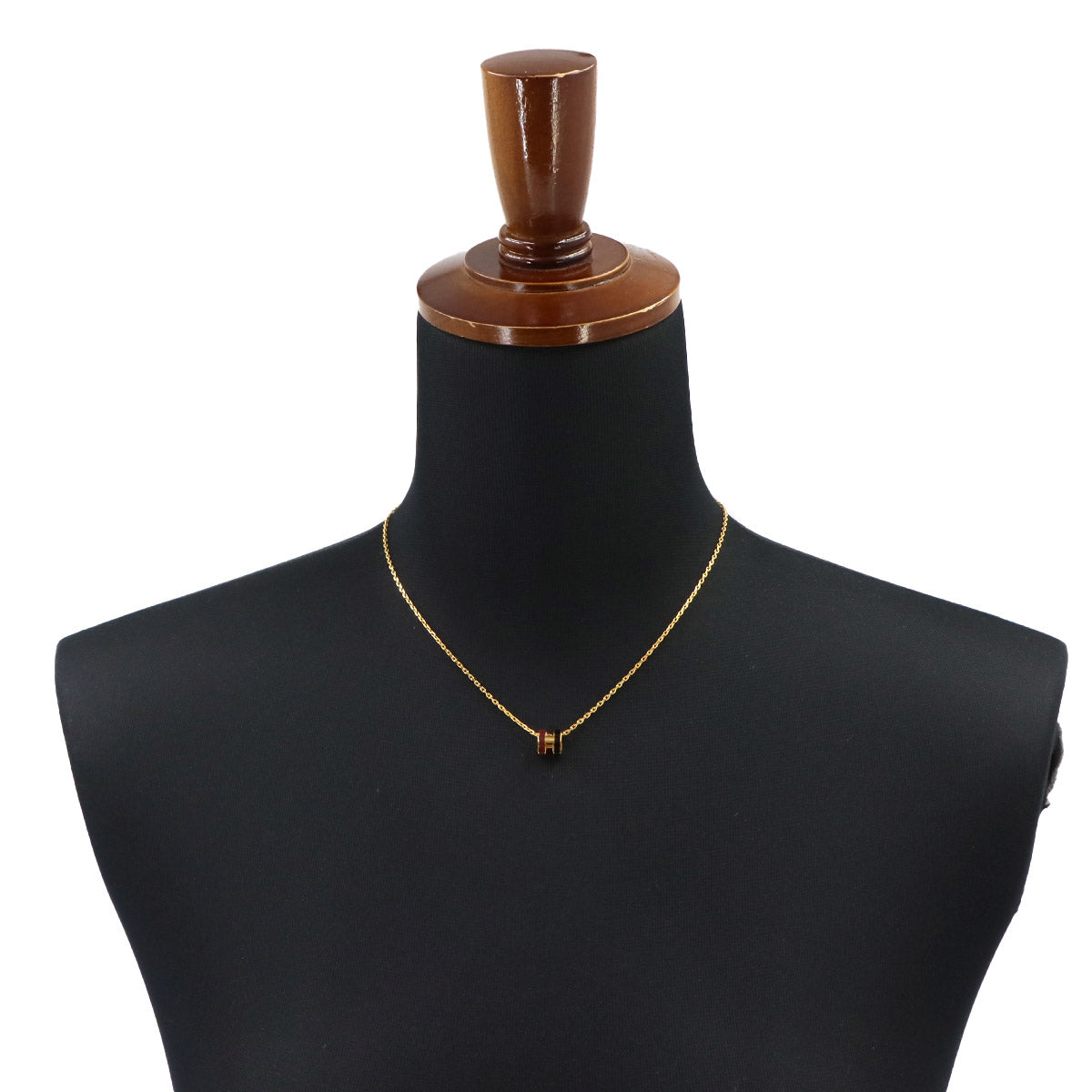 Mini Pop H Rocabar Necklace Gold Black Bordeaux Accessory