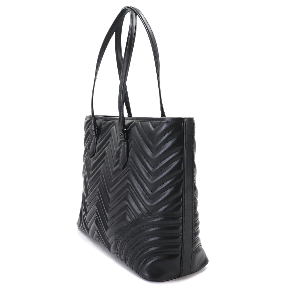 GG Marmont Quilting Large Tote Bag Leather Black 739684 Purse